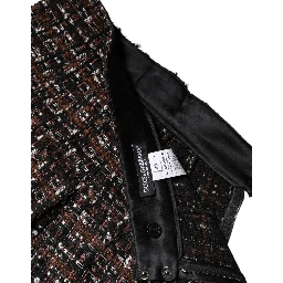 Multicolor High Waist Tartan Tweed Mini Skirt