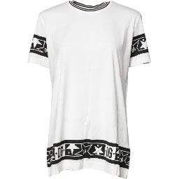 White #DGMillennials Cotton Crewneck T-shirt