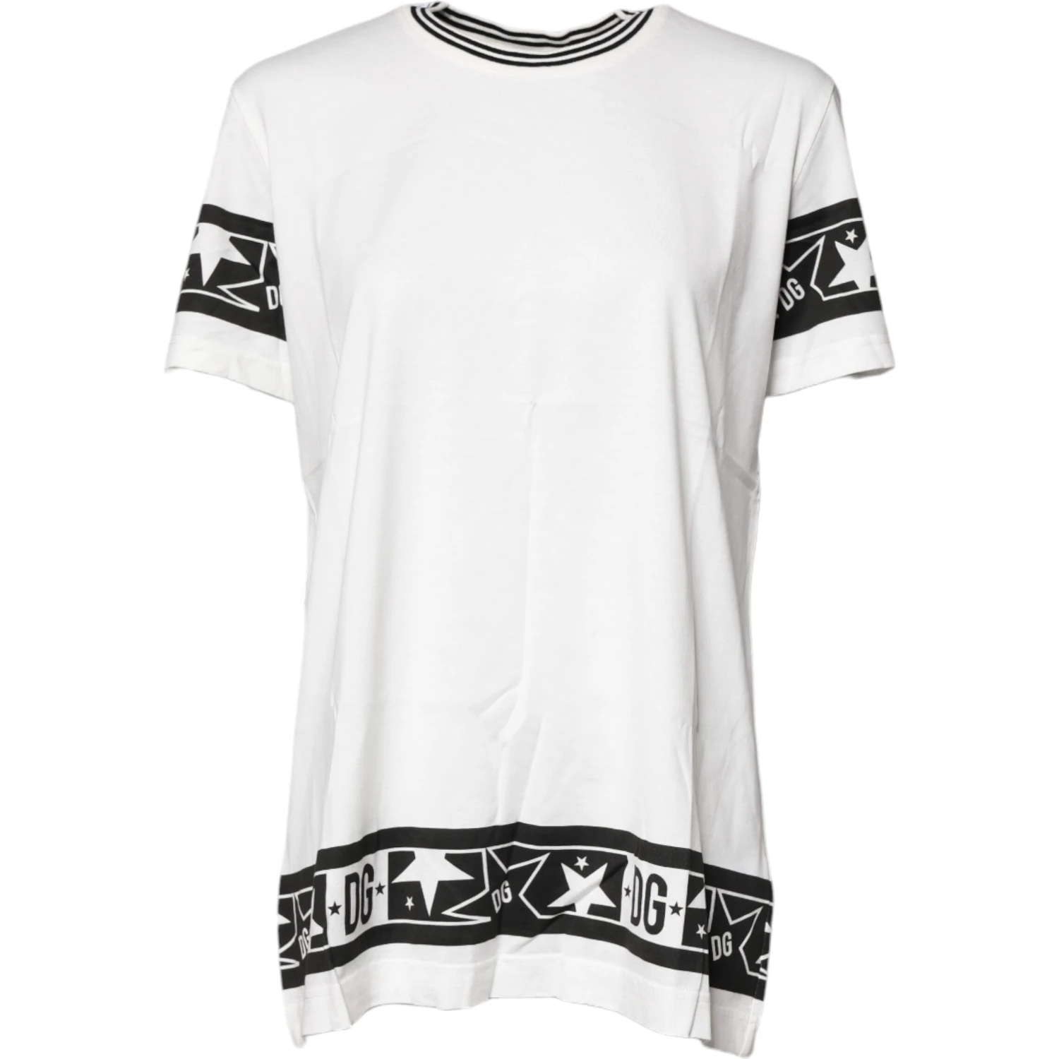 White #DGMillennials Cotton Crewneck T-shirt