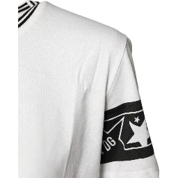 White #DGMillennials Cotton Crewneck T-shirt