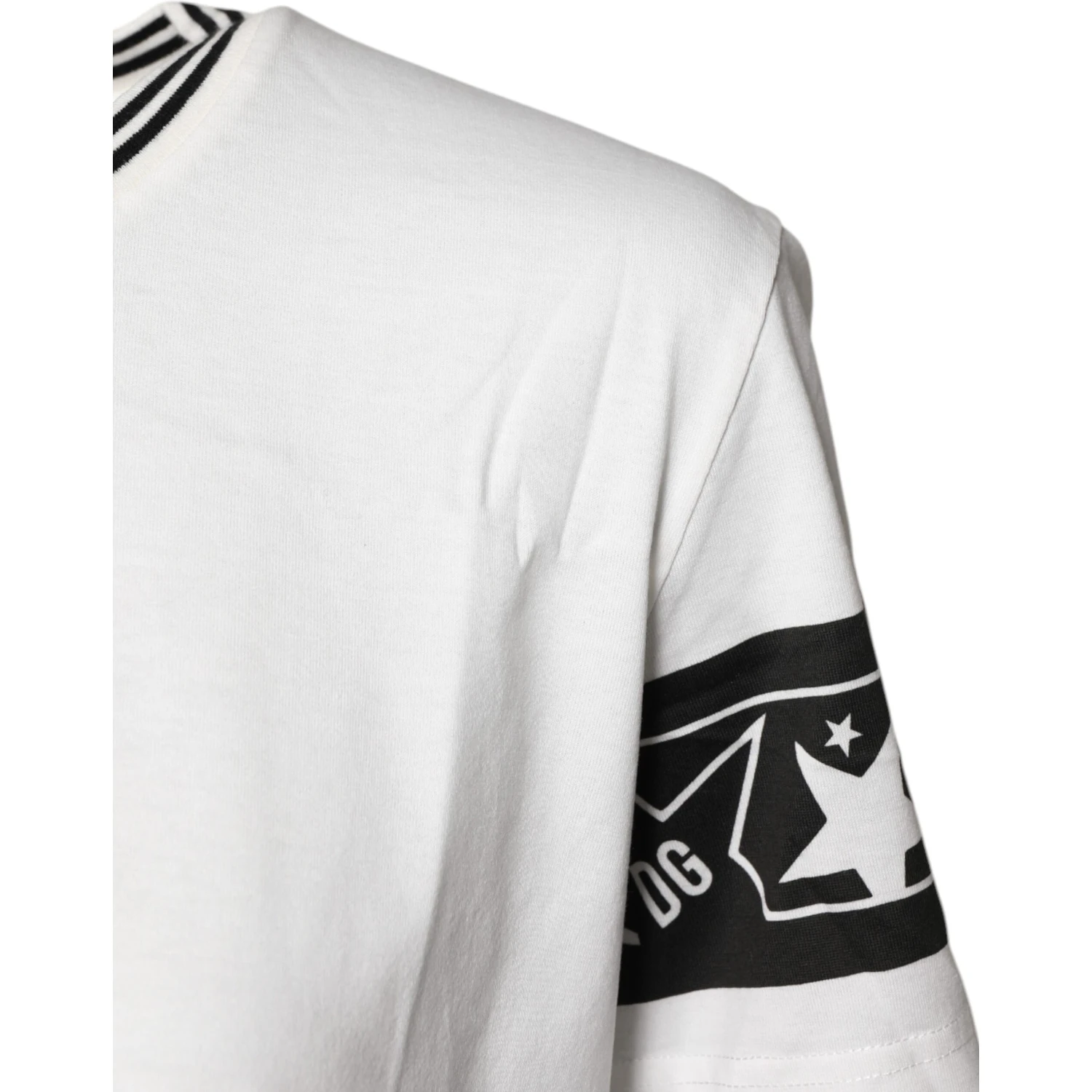 White #DGMillennials Cotton Crewneck T-shirt