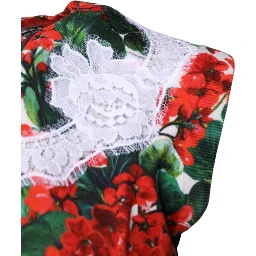 Multicolor Floral Lace Sleeveless Tank Top