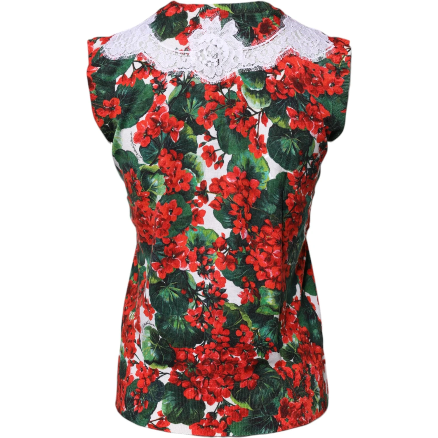 Multicolor Floral Lace Sleeveless Tank Top