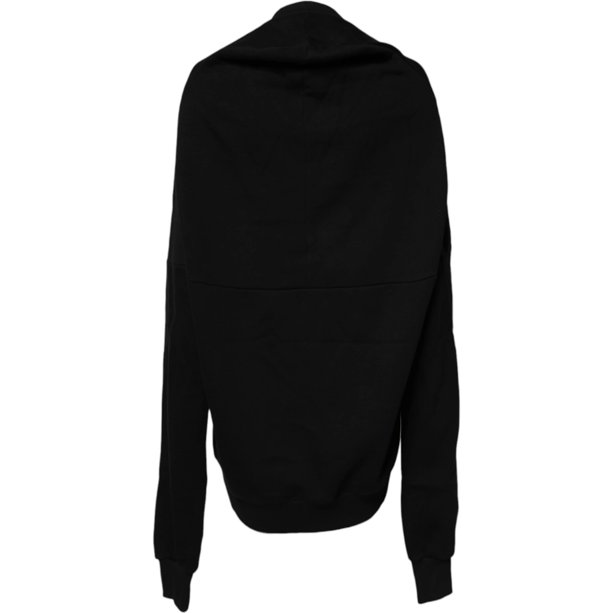 Black Cotton Crew Neck Sweatshirt Sweater