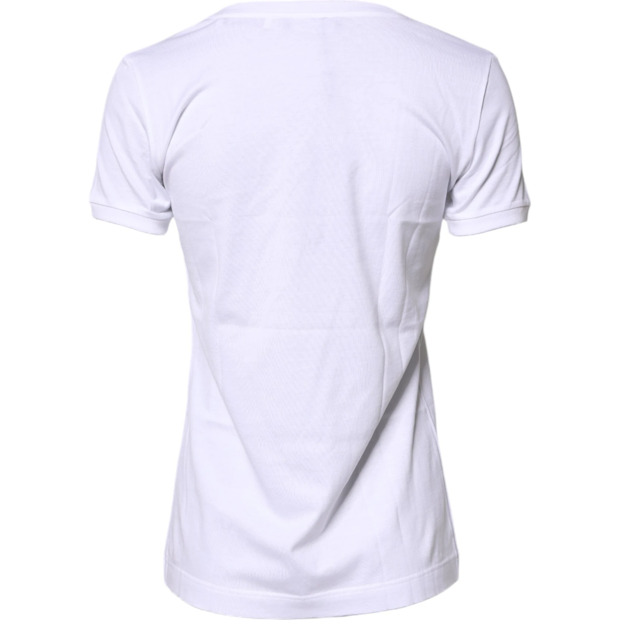 White #DGFamily Cotton Crew Neck T-shirt