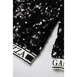 Black DG Queen Sequin Pullover Sweater