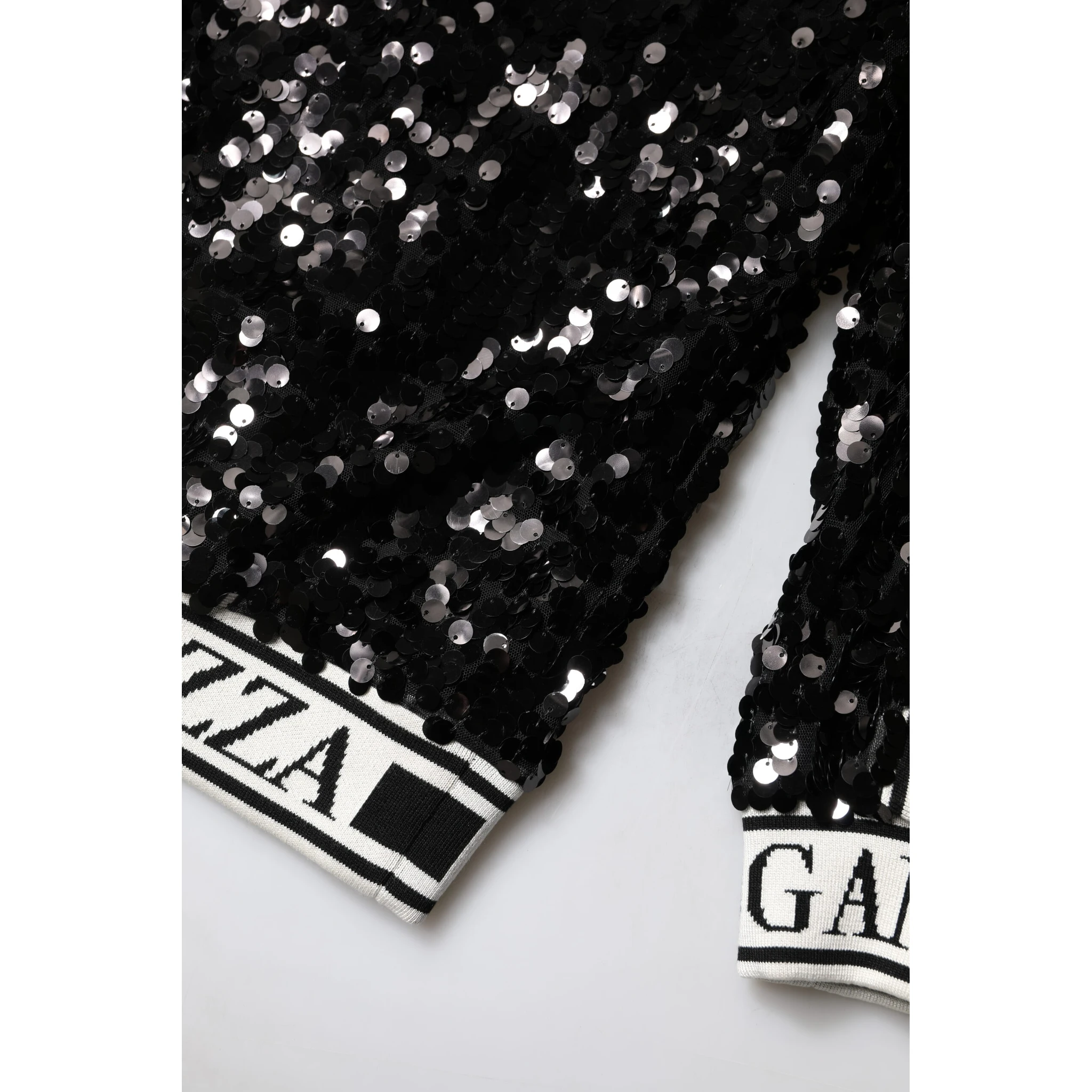 Black DG Queen Sequin Pullover Sweater