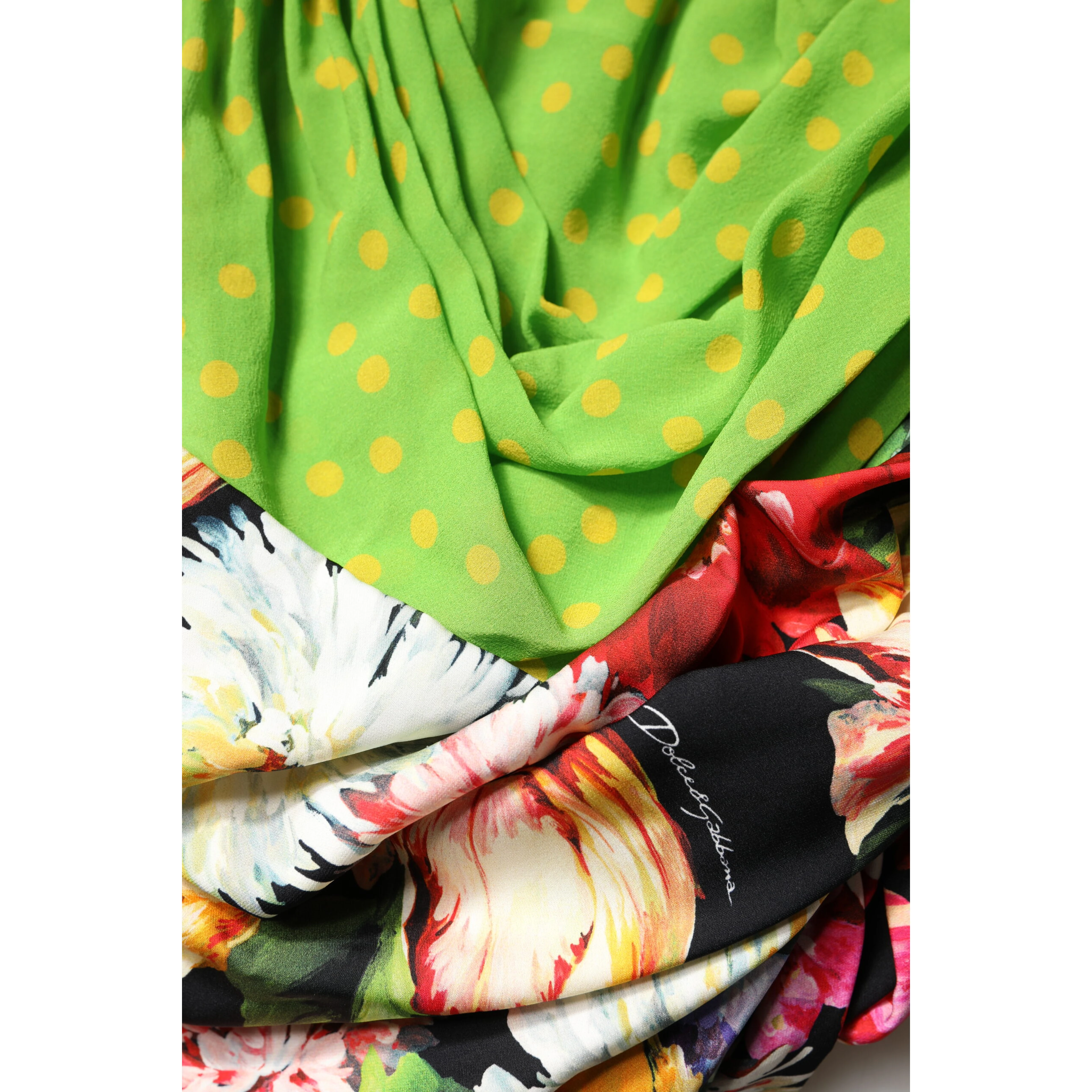 Multicolor Floral Patchwork Fitted Mini Dress