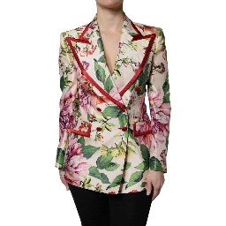 Multicolor Floral Double Breasted Jacket