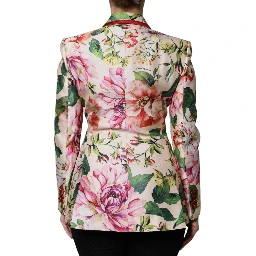 Multicolor Floral Double Breasted Jacket