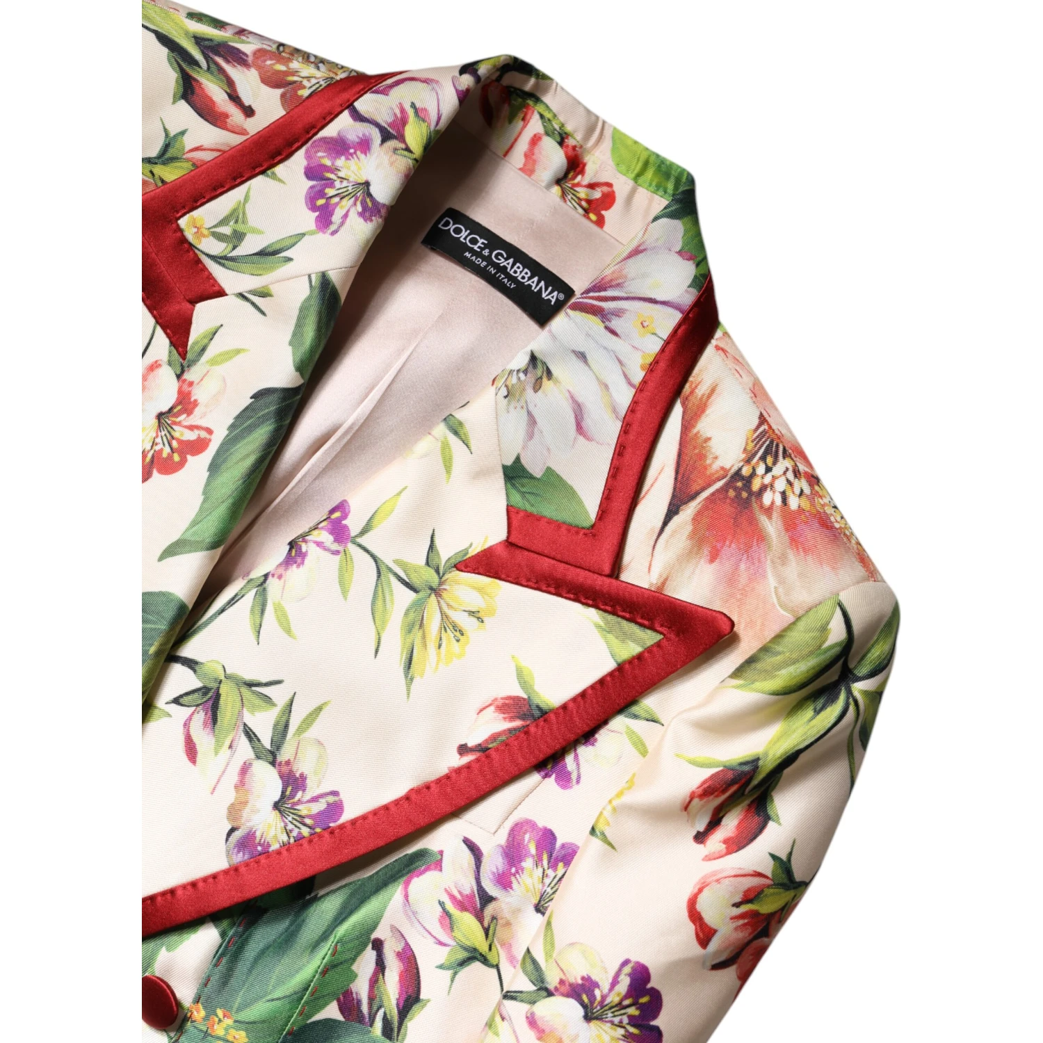 Multicolor Floral Double Breasted Jacket