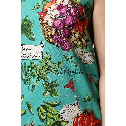 Multicolor Floral Silk Sleeveless Tank Top