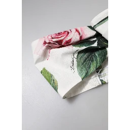 White Floral Print Cropped Bustier Corset Top