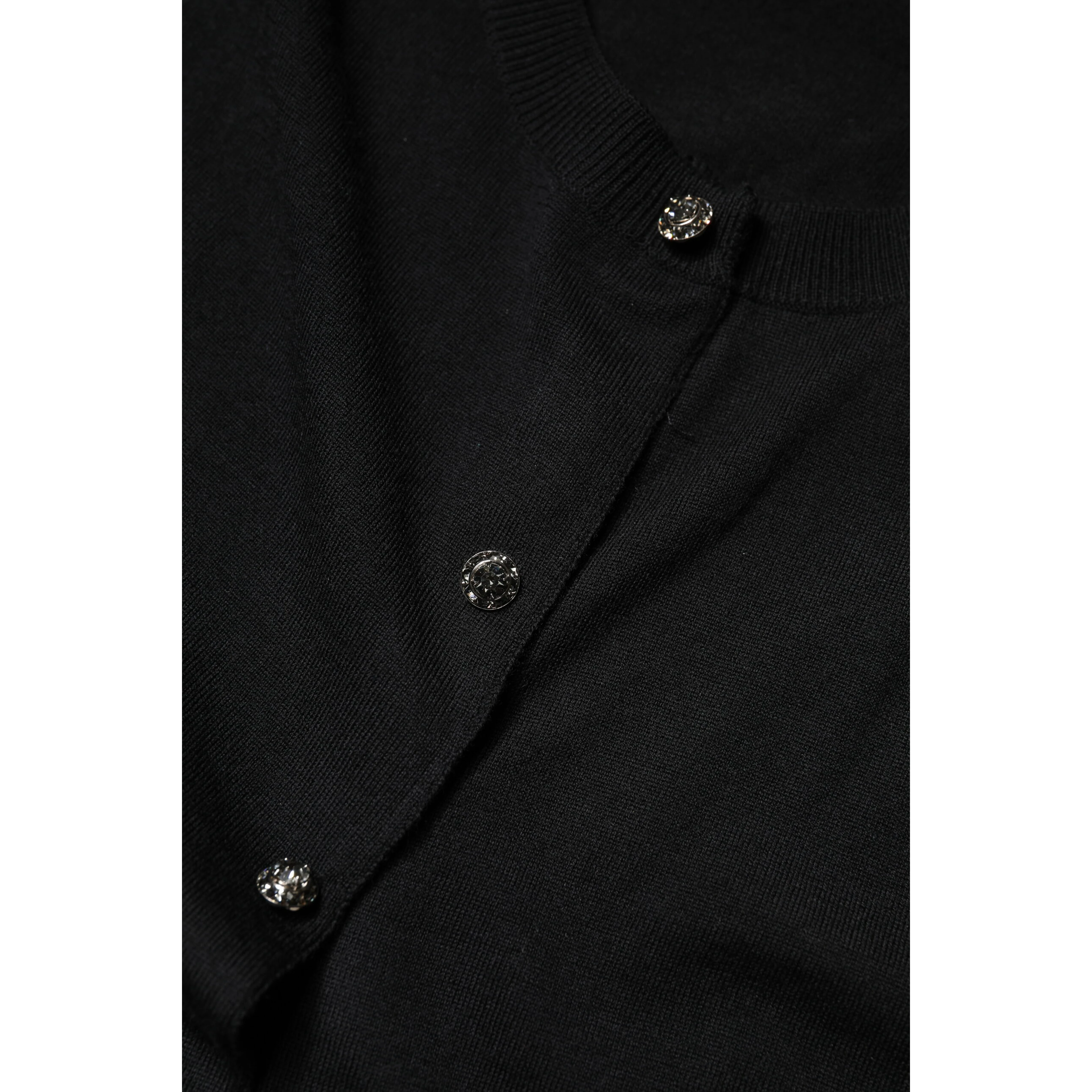 Black Button Down Short Sleeve Blouse Top