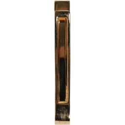 Gold Tone Brass Crystal Branded Accessory Tie Clip Bar