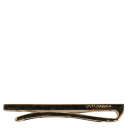 Gold Tone Brass Crystal Branded Accessory Tie Clip Bar