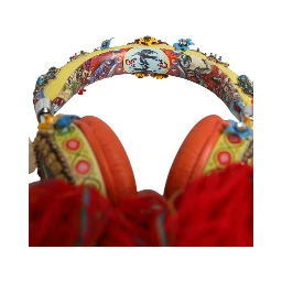 Multicolor Whimsical Tasseled Crystal Headset Headphones