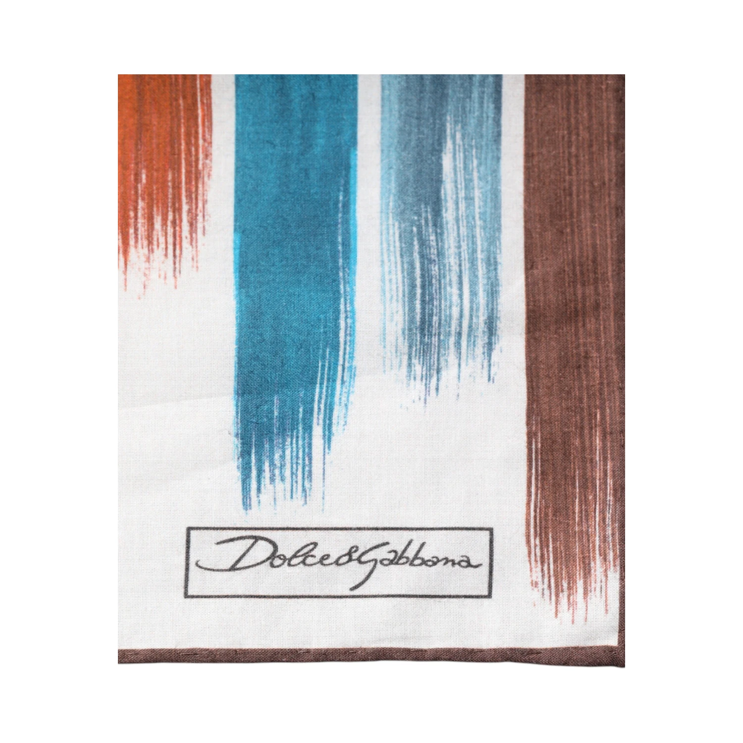 Multicolor Stripes Cotton Square Foulard Scarf