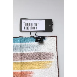 Multicolor Stripes Cotton Square Foulard Scarf