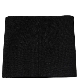 Black Cashmere Knitted Square Handkerchief Scarf