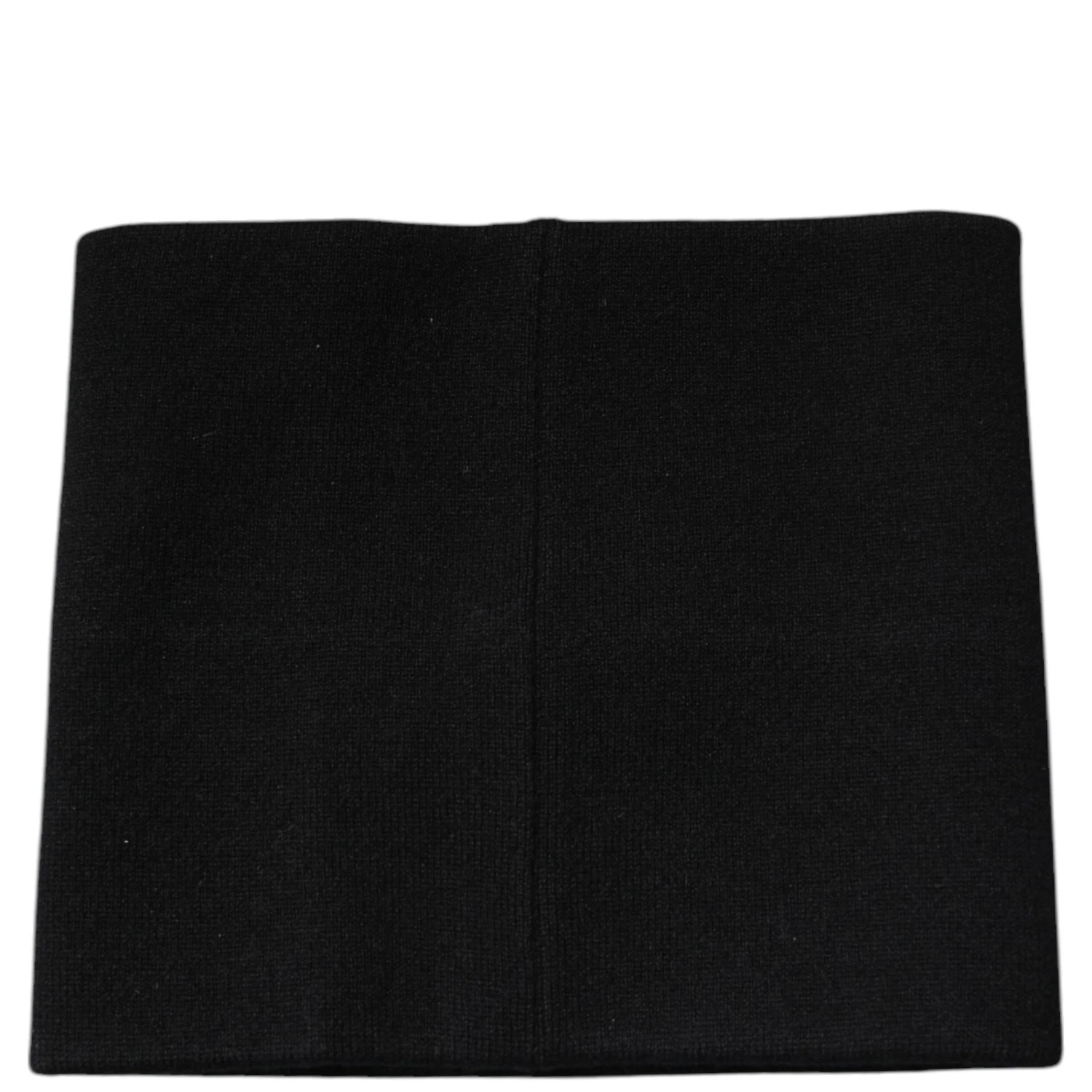 Black Cashmere Knitted Square Handkerchief Scarf