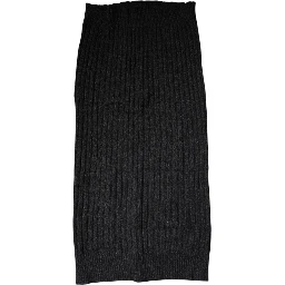 Black Cashmere Knitted Neck Warmer Foulard Scarf