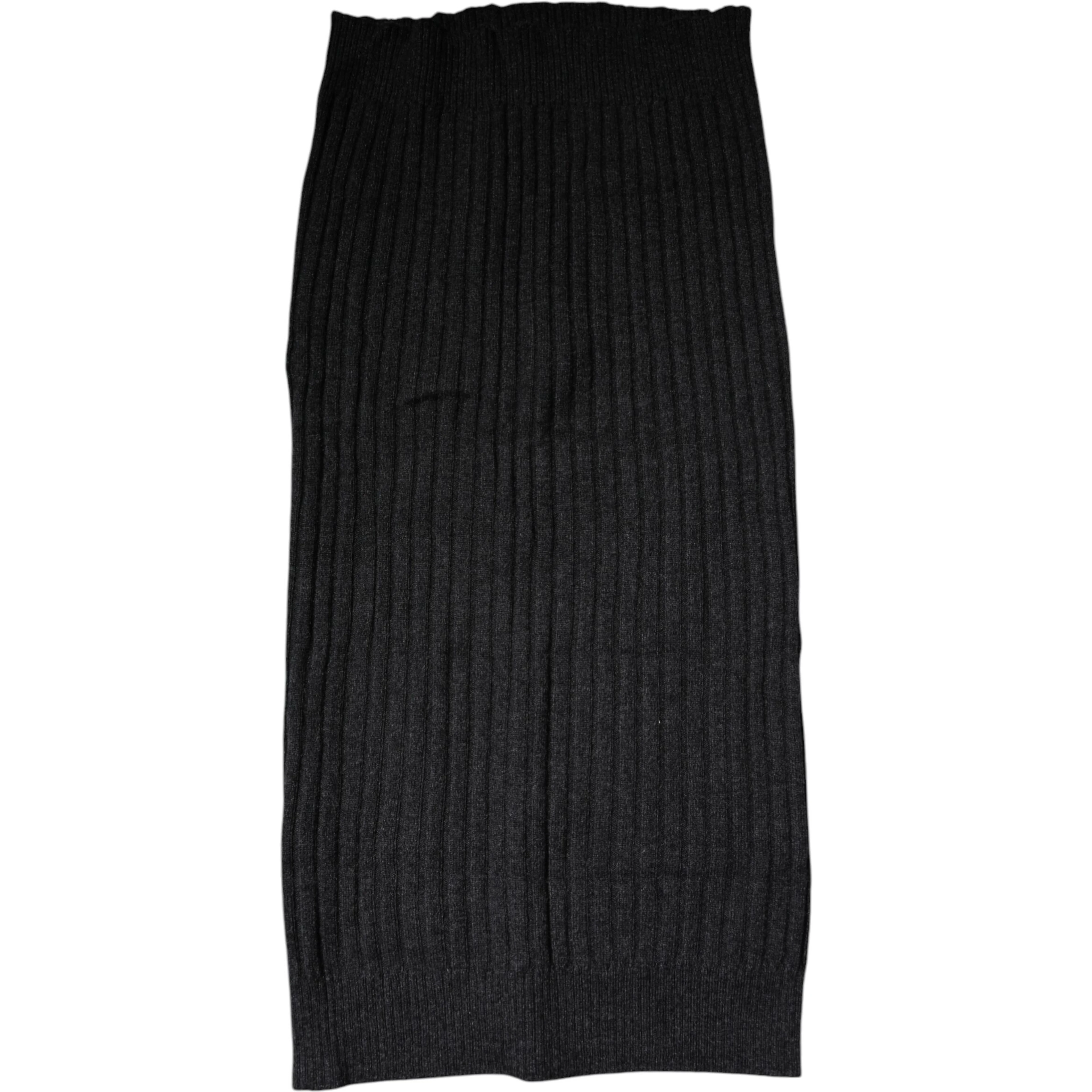Black Cashmere Knitted Neck Warmer Foulard Scarf