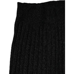 Black Cashmere Knitted Neck Warmer Foulard Scarf