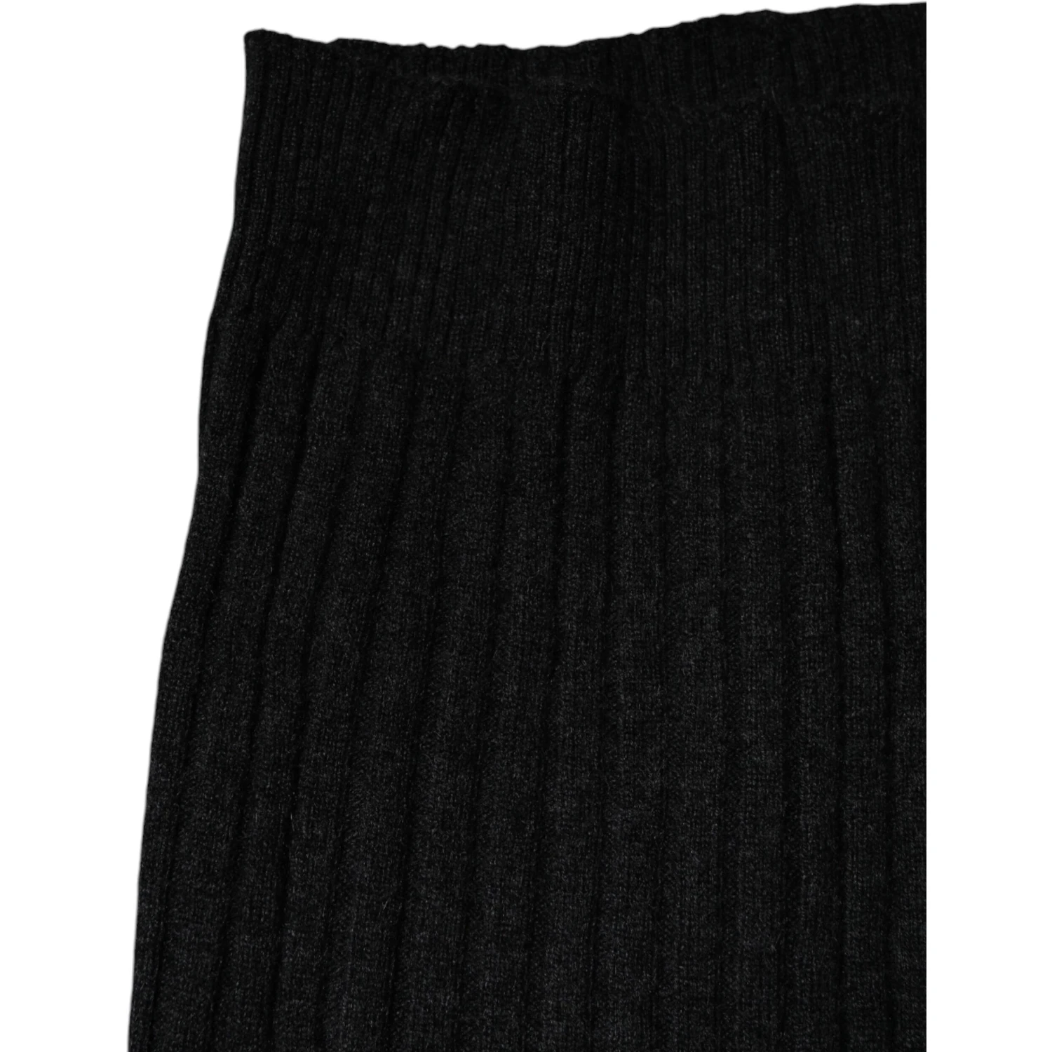 Black Cashmere Knitted Neck Warmer Foulard Scarf