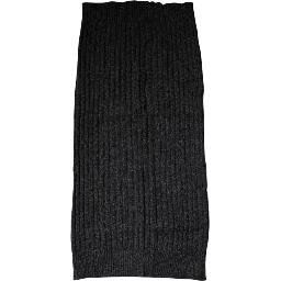 Black Cashmere Knitted Neck Warmer Foulard Scarf