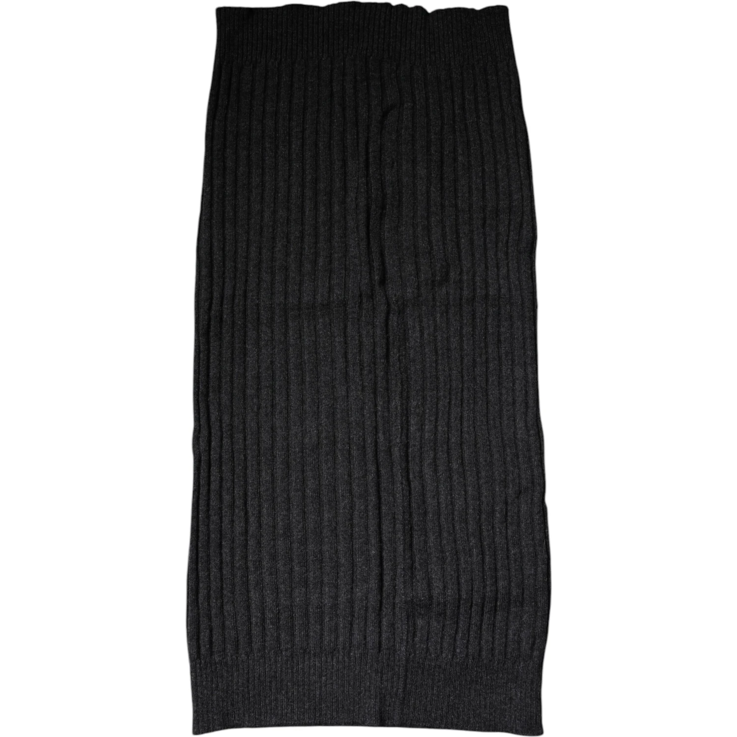 Black Cashmere Knitted Neck Warmer Foulard Scarf