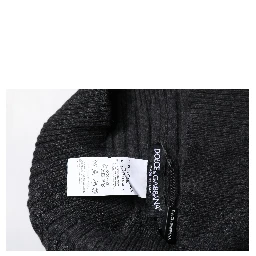 Black Cashmere Knitted Neck Warmer Foulard Scarf