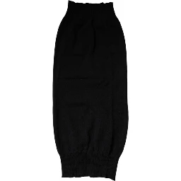 Black Cashmere Knitted Neck Warmer Foulard Scarf
