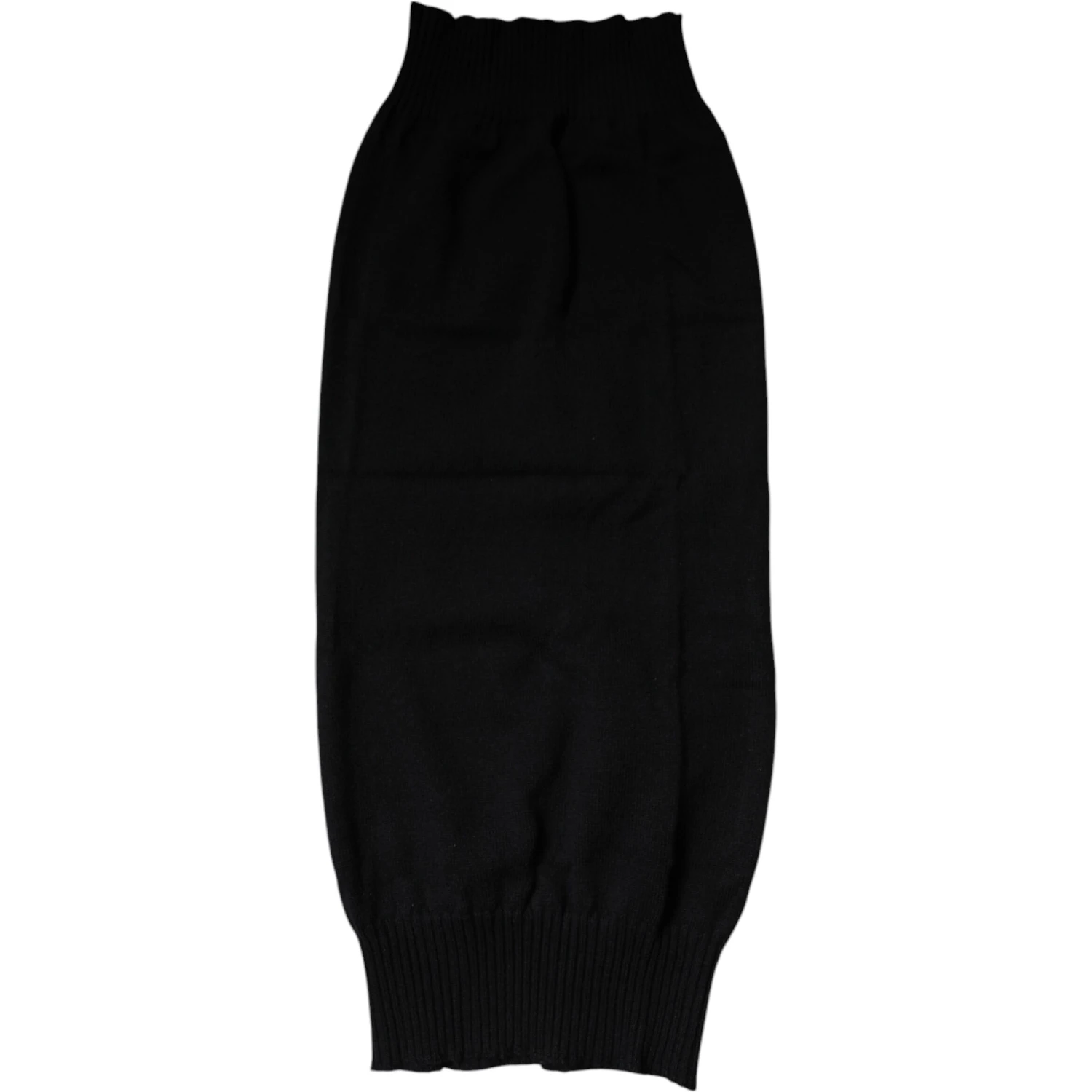 Black Cashmere Knitted Neck Warmer Foulard Scarf