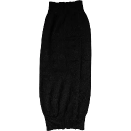 Black Cashmere Knitted Neck Warmer Foulard Scarf