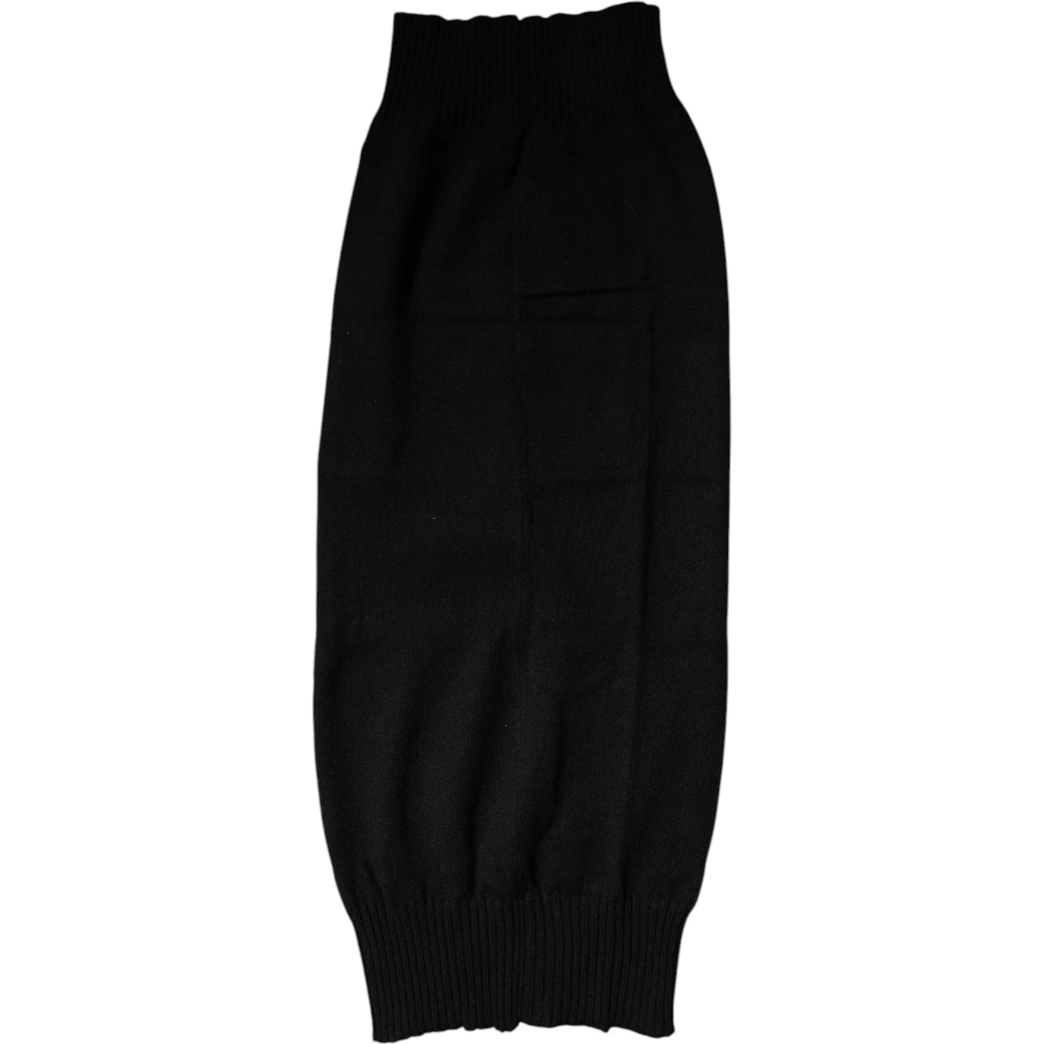 Black Cashmere Knitted Neck Warmer Foulard Scarf