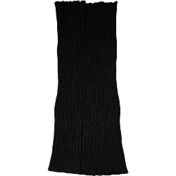 Black Cashmere Knitted Neck Warmer Foulard Scarf