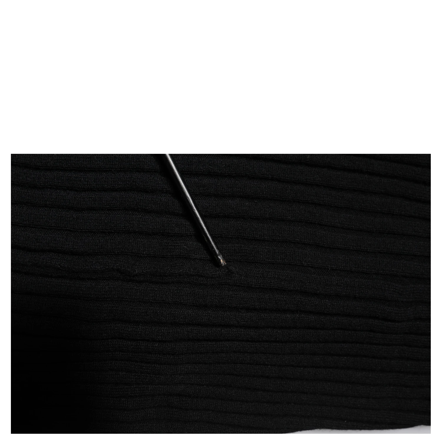 Black Cashmere Knitted Neck Warmer Foulard Scarf