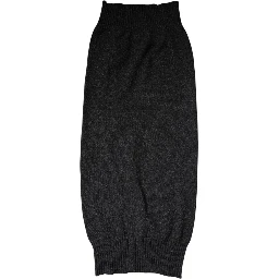 Black Cashmere Knitted Neck Warmer Foulard Scarf