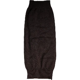 Brown Cashmere Knitted Neck Warmer Foulard Scarf