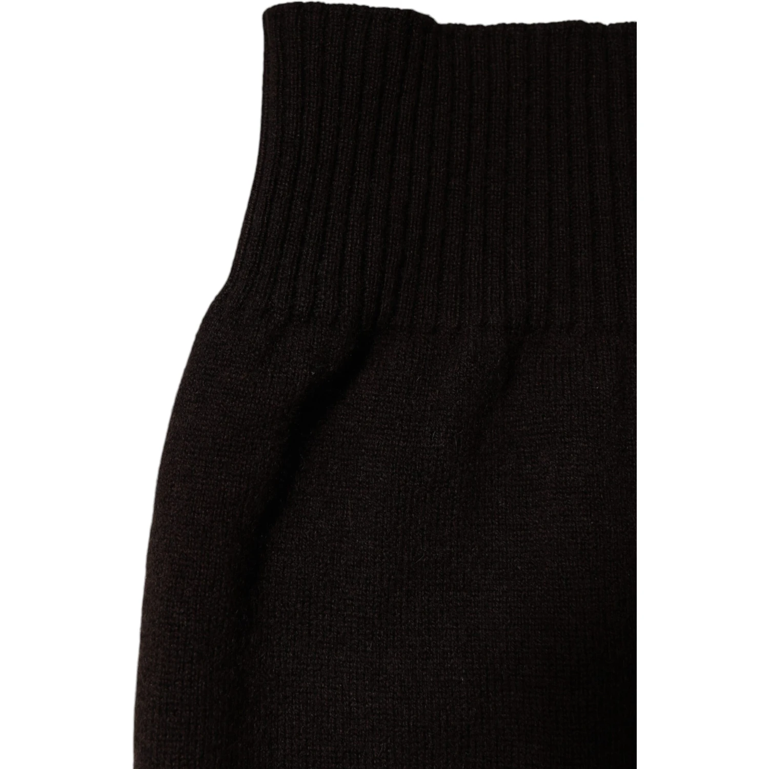 Brown Cashmere Knitted Neck Warmer Foulard Scarf