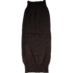 Brown Cashmere Knitted Neck Warmer Foulard Scarf