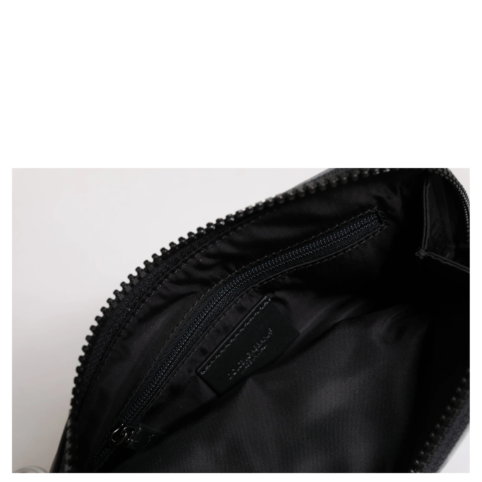 Black Gray Camouflage Logo Plaque Keyring Pouch Bag