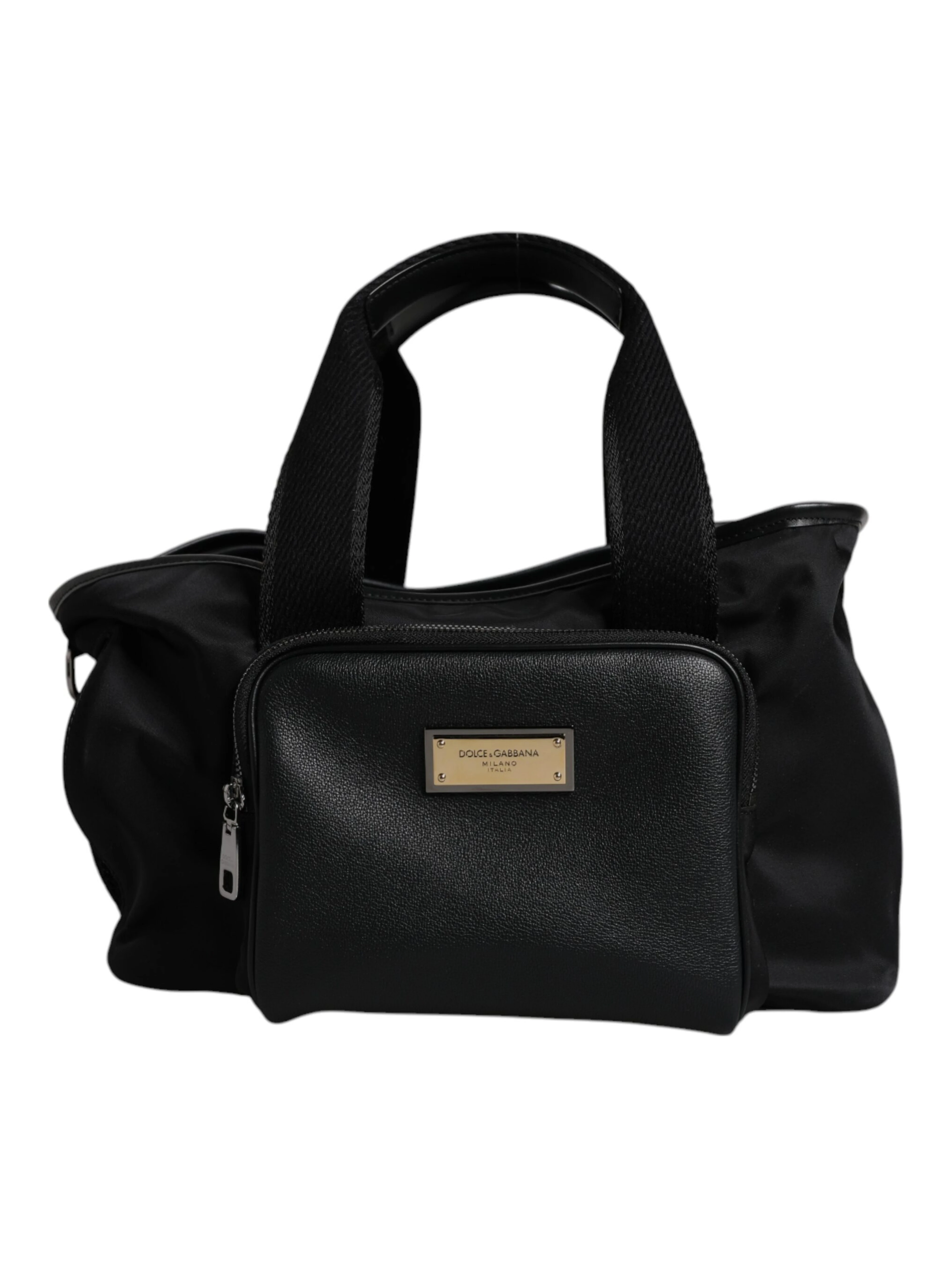 Black Shoulder Strap Pet Carry Logo Plaque Bag