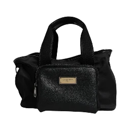 Black Shoulder Strap Pet Carry Logo Plaque Bag