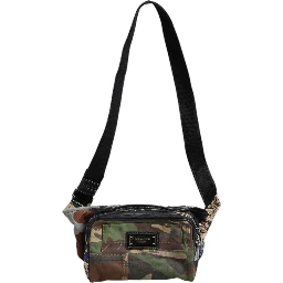 Multicolor Camouflage Patchwork Logo Waist Fanny Pack Bag