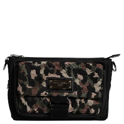 Multicolor Leopard Jacquard Crossbody Bag