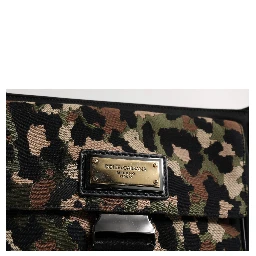 Multicolor Leopard Jacquard Crossbody Bag