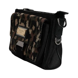 Multicolor Leopard Jacquard Crossbody Bag