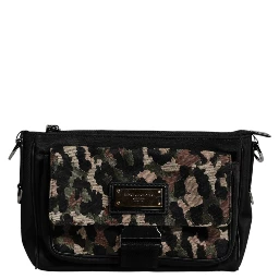 Multicolor Leopard Jacquard Crossbody Bag